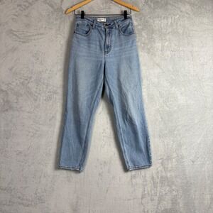 Abercrombie & Fitch The Mom High‎ Rise Jeans Light Wash Blue Size 26 / 2R